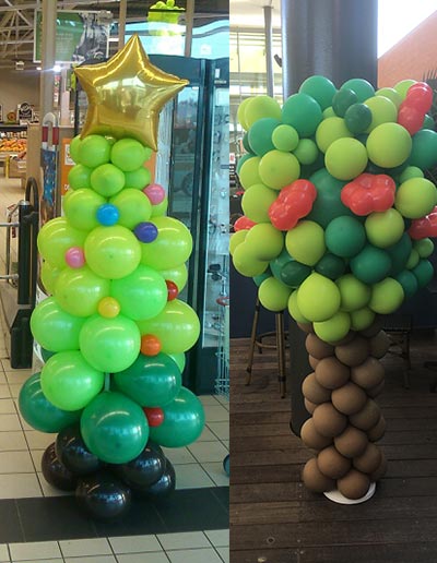 décorations : arbres en ballons